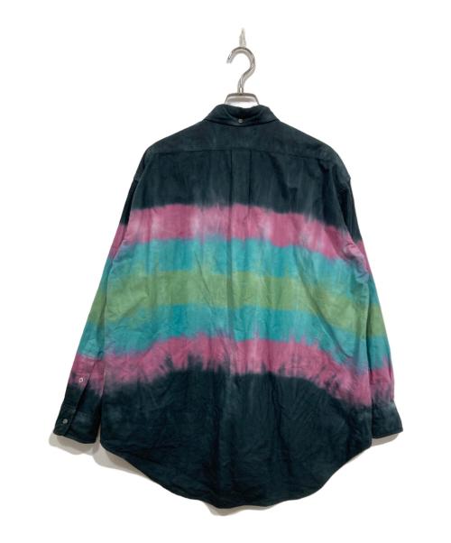 Graphpaper（グラフペーパー）Graphpaper (グラフペーパー) FUTUR (フューチャー) Tie＆Dyed Oxford L/S B.D Box Shirt ネイビー サイズ:1の古着・服飾アイテム