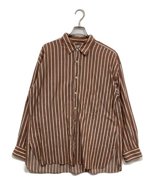 MACKINTOSH PHILOSOPHY（マッキントッシュ フィロソフィー）MACKINTOSH PHILOSOPHY (マッキントッシュ フィロソフィー) ストライプシャツ ベージュ サイズ:6の古着・服飾アイテム