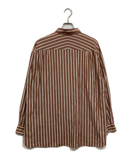 MACKINTOSH PHILOSOPHY（マッキントッシュ フィロソフィー）MACKINTOSH PHILOSOPHY (マッキントッシュ フィロソフィー) ストライプシャツ ベージュ サイズ:6の古着・服飾アイテム