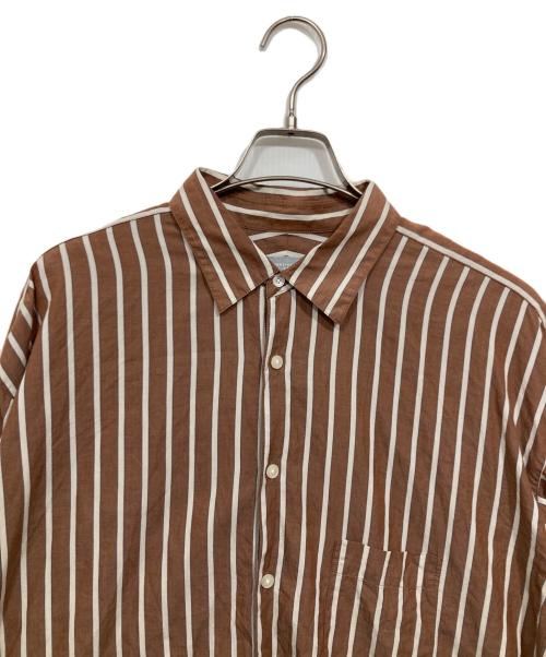 MACKINTOSH PHILOSOPHY（マッキントッシュ フィロソフィー）MACKINTOSH PHILOSOPHY (マッキントッシュ フィロソフィー) ストライプシャツ ベージュ サイズ:6の古着・服飾アイテム