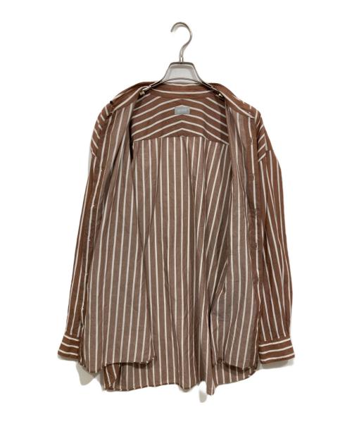 MACKINTOSH PHILOSOPHY（マッキントッシュ フィロソフィー）MACKINTOSH PHILOSOPHY (マッキントッシュ フィロソフィー) ストライプシャツ ベージュ サイズ:6の古着・服飾アイテム