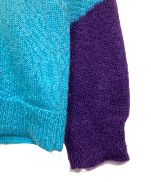 DAIRIKU（ダイリク）DAIRIKU (ダイリク) NANA Mohair Cardigan レッド×ブルー サイズ:freeの古着・服飾アイテム