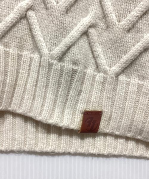 ZARA（ザラ）ZARA (ザラ) ADER error (アーダーエラー) パッチワークオーバーサイズニット ホワイト サイズ:EUR S-Mの古着・服飾アイテム