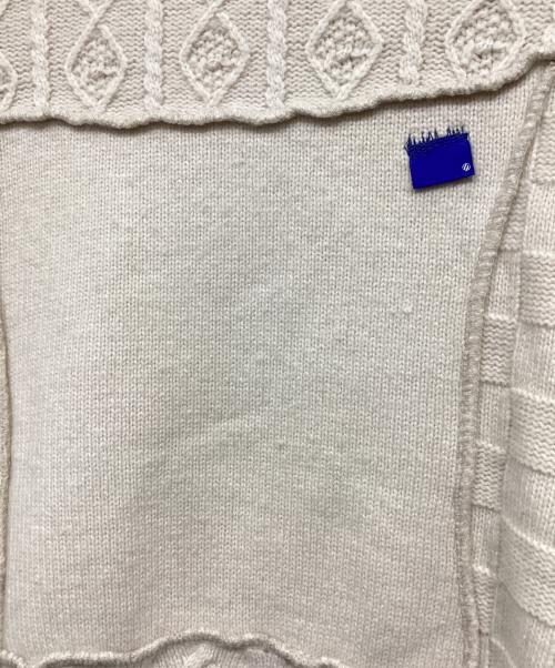 ZARA（ザラ）ZARA (ザラ) ADER error (アーダーエラー) パッチワークオーバーサイズニット ホワイト サイズ:EUR S-Mの古着・服飾アイテム