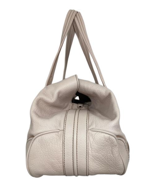 CELINE（セリーヌ）CELINE (セリーヌ) マカダムレザーショルダーバッグ ピンクの古着・服飾アイテム