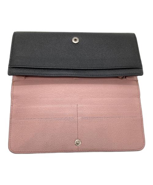 TOD'S（トッズ）TOD'S (トッズ) 長財布 ブラック×ピンクの古着・服飾アイテム