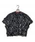 VIVIENNE TAM（ヴィヴィアンタム）の古着「バタフライカットワークジップブラウス」｜ブラック