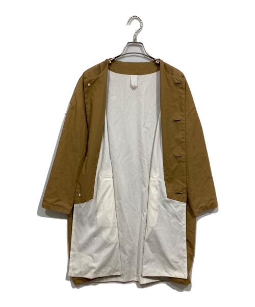 ironari（イロナリ）ironari (イロナリ) ノーカラーコート ベージュの古着・服飾アイテム