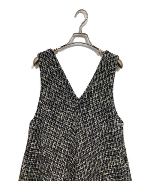 BEARDSLEY（ビアズリー）BEARDSLEY (ビアズリー) ツイードワンピース グレー サイズ:1の古着・服飾アイテム