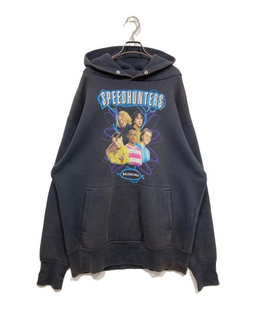 BALENCIAGA（バレンシアガ）BALENCIAGA (バレンシアガ) SPEED HUNTERS/スピードハンターズプルオーバーパーカー ブラック サイズ:Mの古着・服飾アイテム