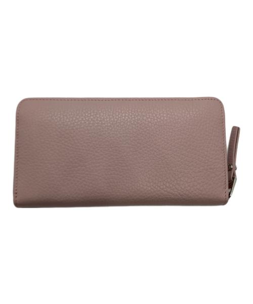 GIANNI CHIARINI（ジャンニ キアリーニ）GIANNI CHIARINI (ジャンニ キアリーニ) ラウンドジップ長財布 ピンクの古着・服飾アイテム