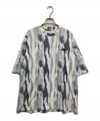 THE NORTH FACEザ ノース フェイス）の古着「ショートスリーブプルオーバー / SS ALLOVER PRINT T」｜ブルー×ホワイト