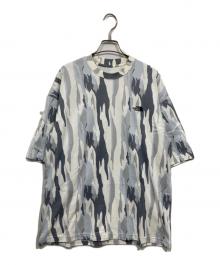 THE NORTH FACE（ザ ノース フェイス）の古着「ショートスリーブプルオーバー / SS ALLOVER PRINT T」｜ブルー×ホワイト