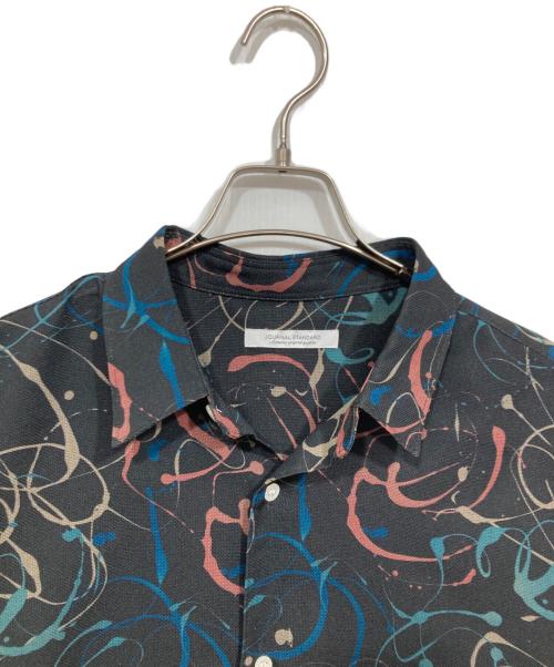 JOURNAL STANDARD（ジャーナルスタンダード）JOURNAL STANDARD (ジャーナルスタンダード) EVALET メッシュ パターンシャツ ブラック サイズ:Mの古着・服飾アイテム