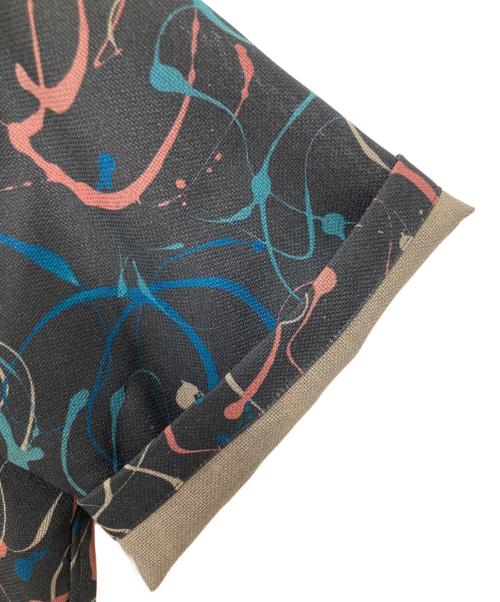 JOURNAL STANDARD（ジャーナルスタンダード）JOURNAL STANDARD (ジャーナルスタンダード) EVALET メッシュ パターンシャツ ブラック サイズ:Mの古着・服飾アイテム