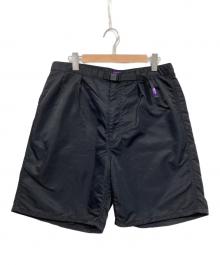 THE NORTHFACE PURPLELABEL（ザ・ノースフェイス パープルレーベル）の古着「ナイロンハーフパンツ / Nylon Twill Field Baggy Shorts」｜ネイビー