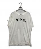A.P.C.アーペーセー）の古着「ロゴプリントカットソー」｜ホワイト