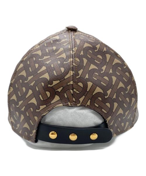 BURBERRY（バーバリー）BURBERRY (バーバリー) TBモノグラム PVC ベースボールキャップ ブラウンの古着・服飾アイテム
