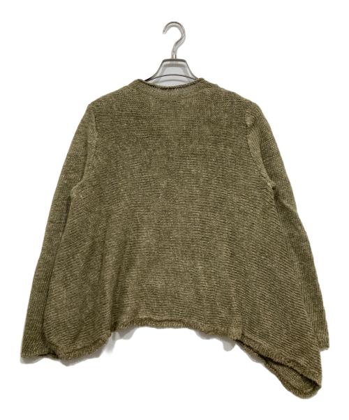 RALPH LAUREN（ラルフローレン）RALPH LAUREN (ラルフローレン) リネンデザインニット グリーン サイズ:Lの古着・服飾アイテム