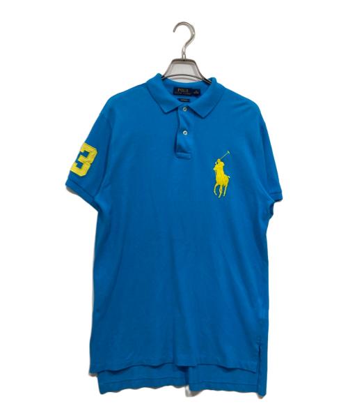 POLO RALPH LAUREN（ポロ・ラルフローレン）POLO RALPH LAUREN (ポロ・ラルフローレン) ビッグポニーポロシャツ ブルー サイズ:Mの古着・服飾アイテム