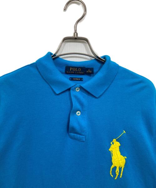 POLO RALPH LAUREN（ポロ・ラルフローレン）POLO RALPH LAUREN (ポロ・ラルフローレン) ビッグポニーポロシャツ ブルー サイズ:Mの古着・服飾アイテム