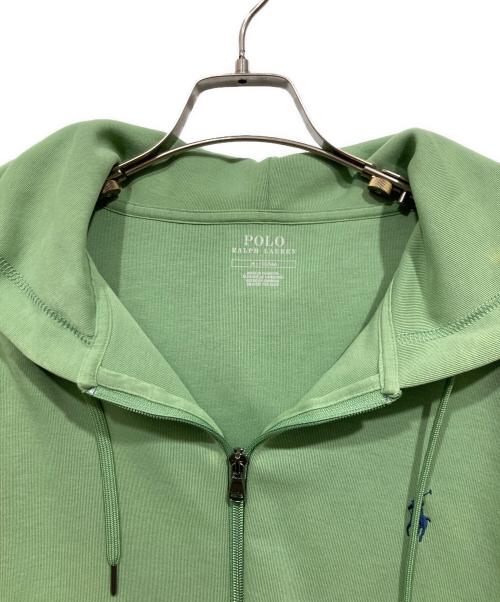 POLO RALPH LAUREN（ポロ・ラルフローレン）POLO RALPH LAUREN (ポロ・ラルフローレン) ジップパーカー グリーン サイズ:Mの古着・服飾アイテム