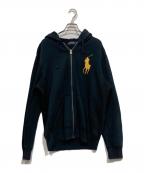 POLO RALPH LAURENポロ・ラルフローレン）の古着「ビッグポニージップパーカー」｜ネイビー