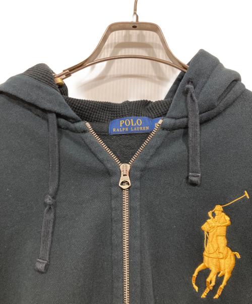 POLO RALPH LAUREN（ポロ・ラルフローレン）POLO RALPH LAUREN (ポロ・ラルフローレン) ビッグポニージップパーカー ネイビー サイズ:Mの古着・服飾アイテム
