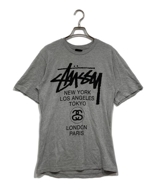 stussy（ステューシー）stussy (ステューシー) プリントTシャツ グレー サイズ:Ｓの古着・服飾アイテム