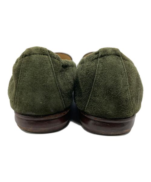 GUCCI（グッチ）GUCCI (グッチ) スウェードビットローファー グリーン サイズ:35の古着・服飾アイテム