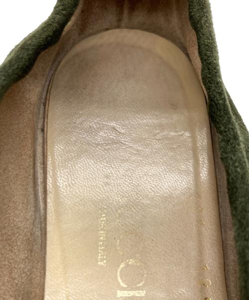 GUCCI（グッチ）GUCCI (グッチ) スウェードビットローファー グリーン サイズ:35の古着・服飾アイテム