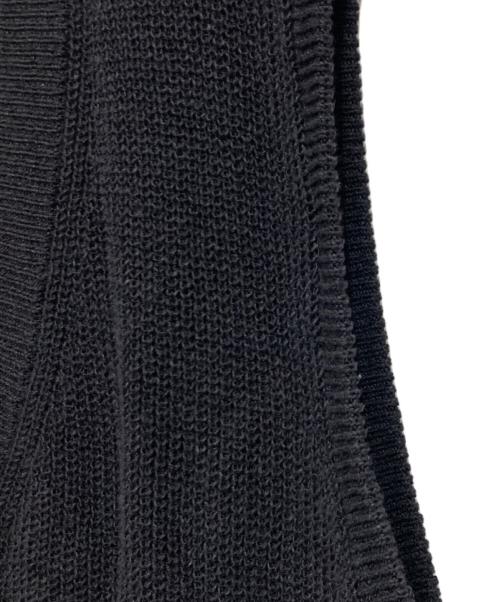 BABYLONE（バビロン）BABYLONE (バビロン) ペーパー混アゼベスト ブラック サイズ:Fの古着・服飾アイテム