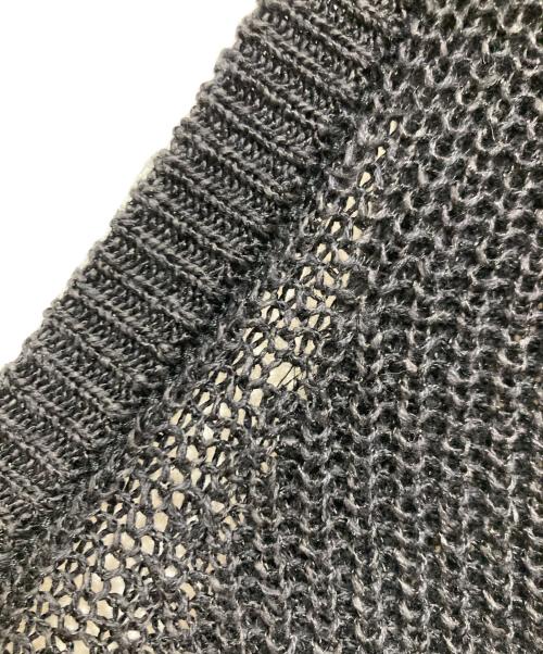 BABYLONE（バビロン）BABYLONE (バビロン) ペーパー混アゼベスト ブラック サイズ:Fの古着・服飾アイテム