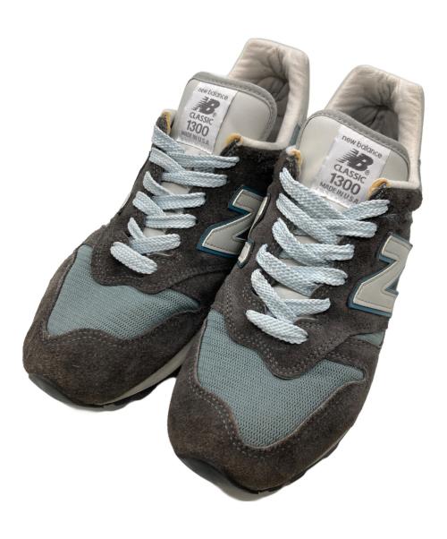 NEW BALANCE（ニューバランス）NEW BALANCE (ニューバランス) ローカットスニーカー グレー×ブルー サイズ:28.5cmの古着・服飾アイテム