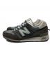 NEW BALANCE (ニューバランス) ローカットスニーカー グレー×ブルー サイズ:28.5cm：10000円