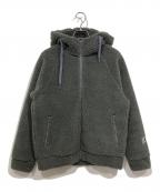 HELLY HANSENヘリーハンセン）の古着「ブローストッパーファイバーパイルサーモフーディ」｜オリーブ