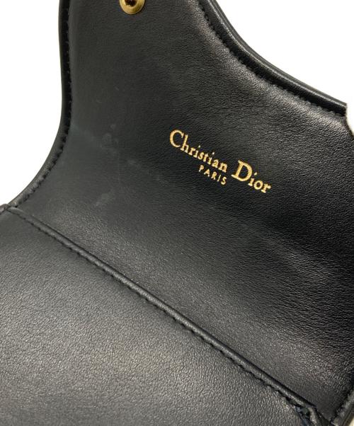 Christian Dior（クリスチャン ディオール）Christian Dior (クリスチャン ディオール) トロッター3つ折りサドルウォレット財布 ネイビーの古着・服飾アイテム