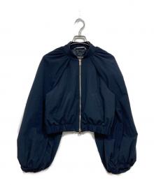 ROCHAS（ロシャス）の古着「ボリュームスリーブブルゾン」｜ネイビー