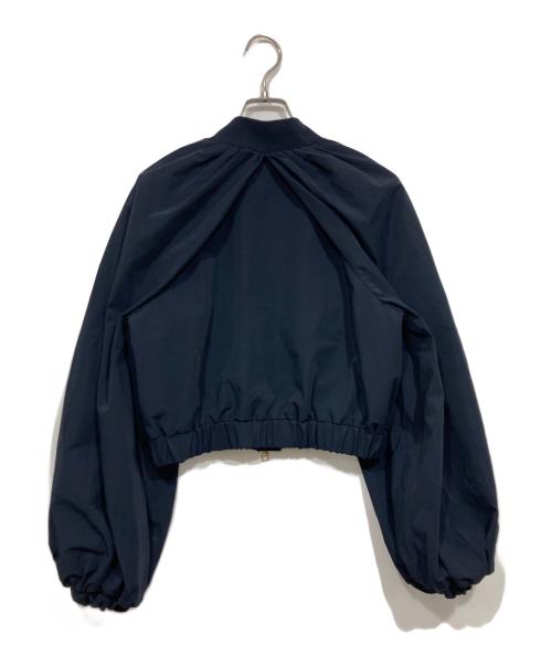ROCHAS（ロシャス）ROCHAS (ロシャス) ボリュームスリーブブルゾン ネイビー サイズ:40の古着・服飾アイテム