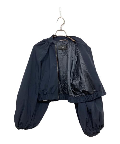 ROCHAS（ロシャス）ROCHAS (ロシャス) ボリュームスリーブブルゾン ネイビー サイズ:40の古着・服飾アイテム