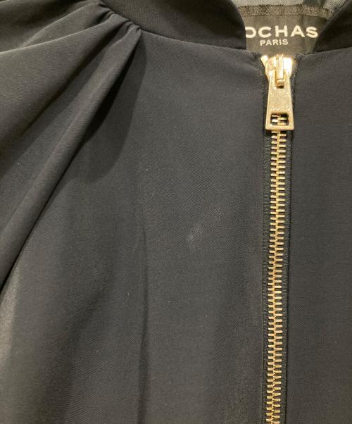 ROCHAS（ロシャス）ROCHAS (ロシャス) ボリュームスリーブブルゾン ネイビー サイズ:40の古着・服飾アイテム