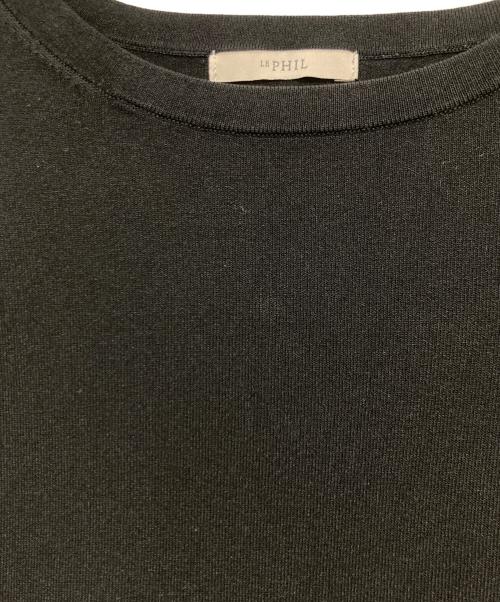 LE PHIL（ル フィル）LE PHIL (ル フィル) レイヤード風半袖ニット ブラック サイズ:Fの古着・服飾アイテム