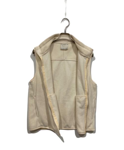 Conte（コンテ）Conte (コンテ) フリースベスト アイボリー サイズ:freeの古着・服飾アイテム