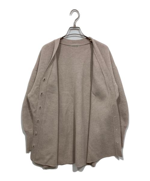 Conte（コンテ）Conte (コンテ) ニットカーディガン ベージュ サイズ:freeの古着・服飾アイテム
