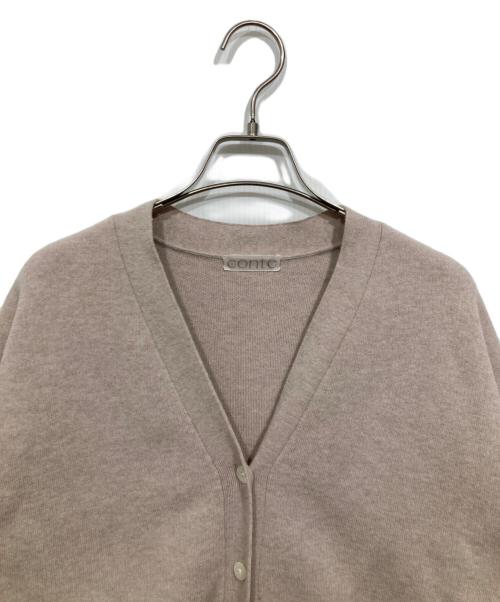 Conte（コンテ）Conte (コンテ) ニットカーディガン ベージュ サイズ:freeの古着・服飾アイテム