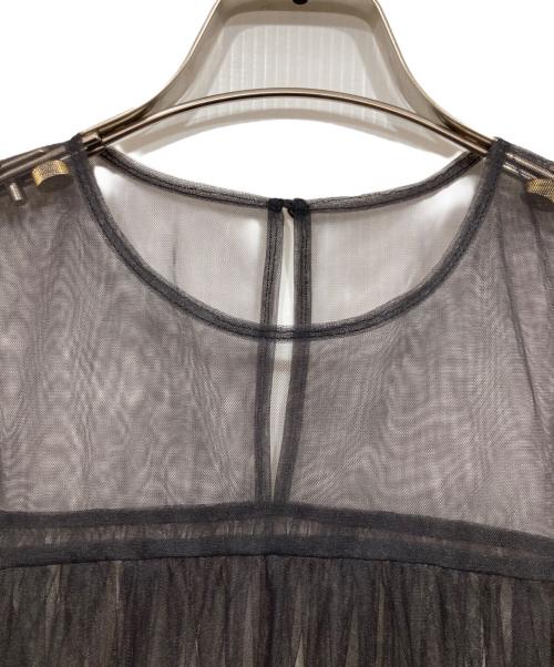 Conte（コンテ）conte (コンテ) リュールノースリーブロングワンピース グレー サイズ:表記なしの古着・服飾アイテム