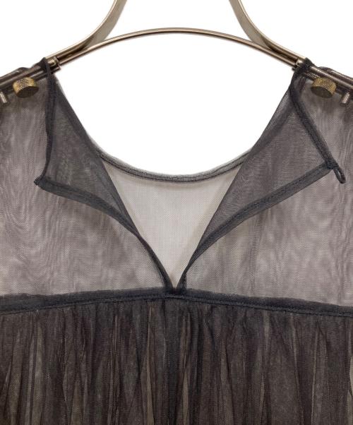 Conte（コンテ）conte (コンテ) リュールノースリーブロングワンピース グレー サイズ:表記なしの古着・服飾アイテム
