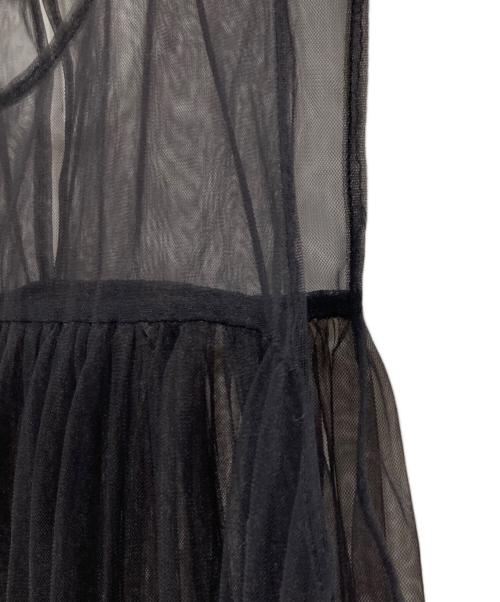 Conte（コンテ）conte (コンテ) リュールノースリーブロングワンピース グレー サイズ:表記なしの古着・服飾アイテム
