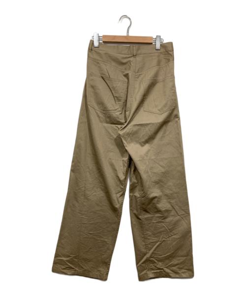 Conte（コンテ）conte (コンテ) ラップチノテーパードワイドパンツ ベージュ サイズ:38の古着・服飾アイテム