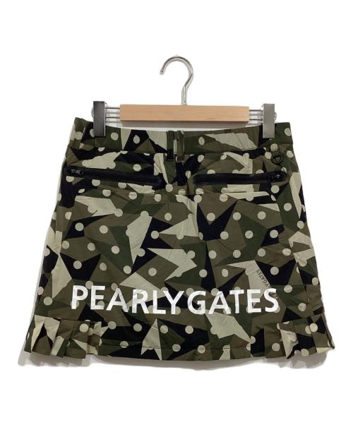 PEARLY GATES（パーリーゲイツ）PEARLY GATES (パーリーゲイツ) スカート オリーブ サイズ:2 未使用品の古着・服飾アイテム